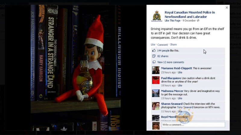 Elf on a Shelf drunk-driving campaign