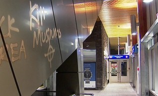 station hit with racist graffiti2