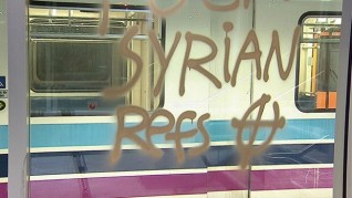 station hit with racist graffiti3